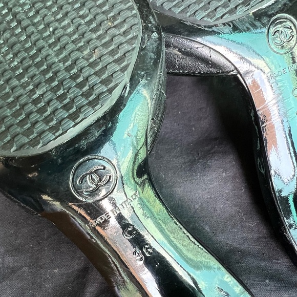 Chanel Camellia Open Toe Sandals - Picture 5 of 9